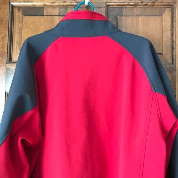 NordicTrack Red w/Dark Gray Zip-Up Fleece Lined Jacket X-Large - Picture 10 of 13